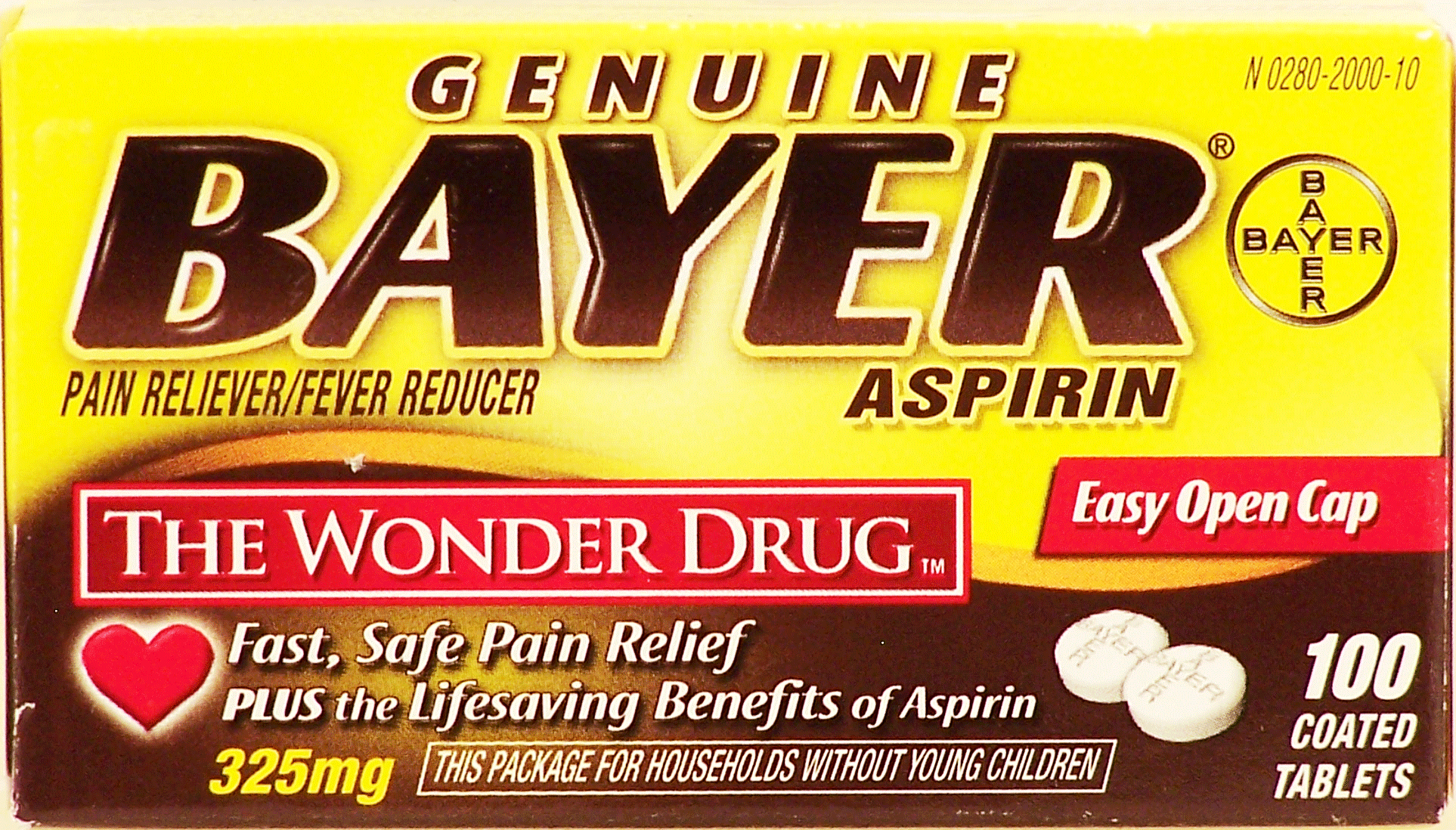 Bayer pain reliever/fever reducer, 325 mg Full-Size Picture
